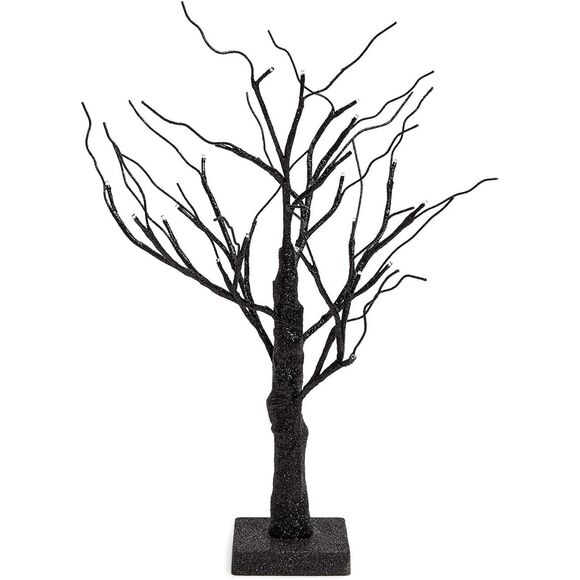 Black Wire Tree with White Lights Battery Powered Bend to Shape Holiday Gift NEW - Picture 1 of 6